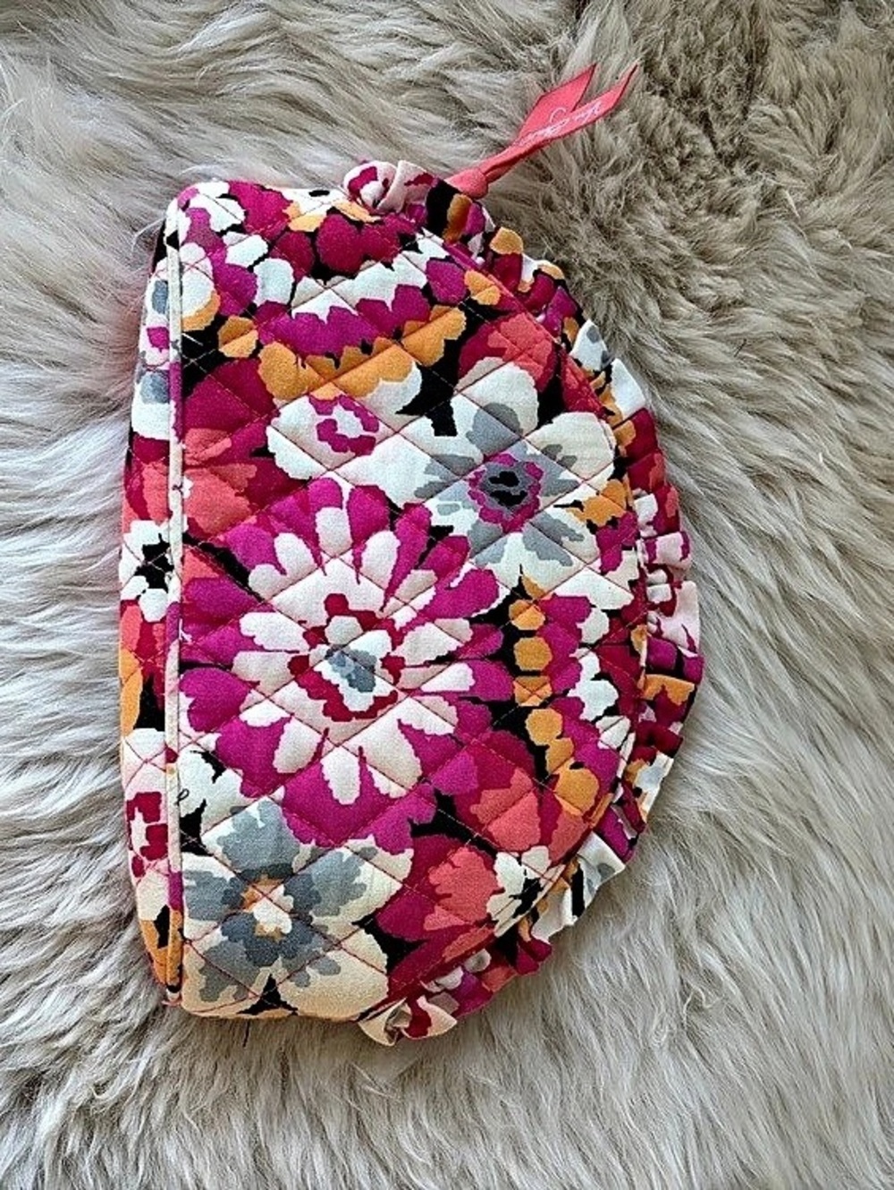 Vera Bradley Floral Cosmetic Pouch in Pink & Multicolor